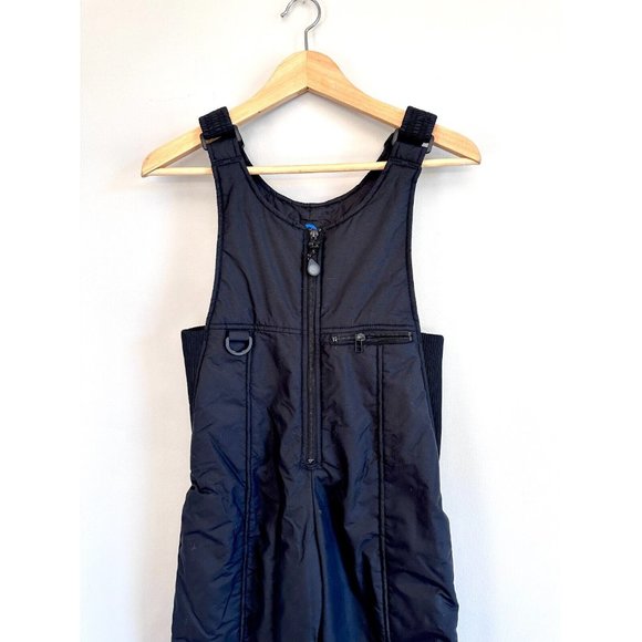 RAWIK Kids Youth Black Winter Snow Bib Overalls Size M Insulated Waterproof - Picture 2 of 8
